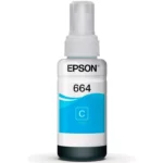 Botella de Tinta Epson T664 (T664220) Cyan 70ml