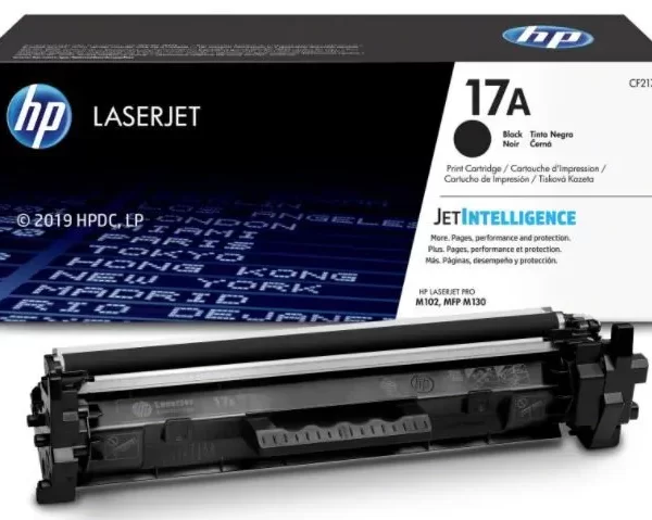 Toner Hp 17A (CF217A) Negro 1,600 Pag LaserJet Pro M102