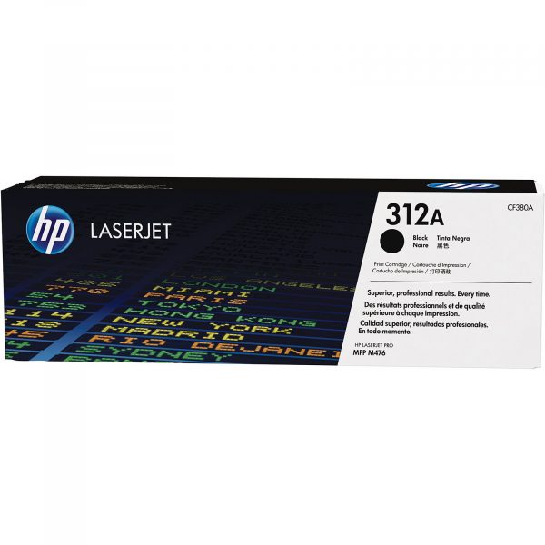 Toner Hp 312A (CF380A) Negro 2,400 Pag LaserJet Pro 400 color