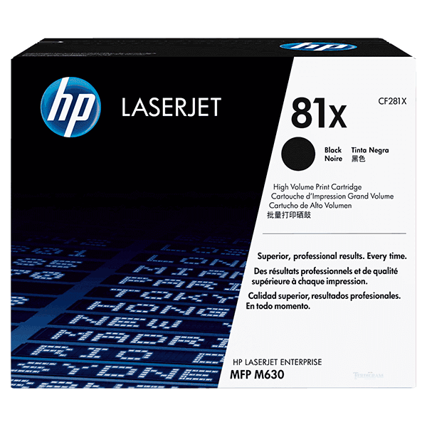 Toner Hp 81X (CF281X) Negro 25,000 Pag LaserJet enterprise mfp M604dn