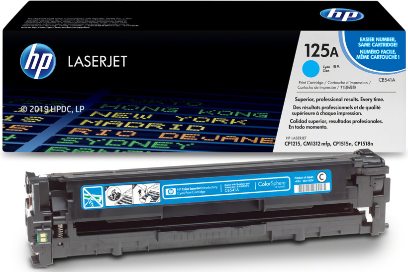 Toner Hp Lj CB541A (125A) Cyan 1,400p Toner Hp Lj CB541A (125A) Cyan 1,400pg.