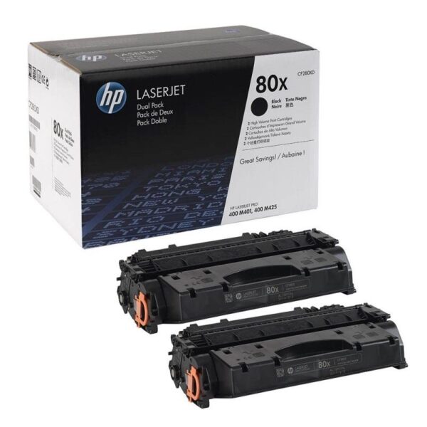 Toner Hp Lj CF280XD (80XD) Dual Pack 6,900 Pag.