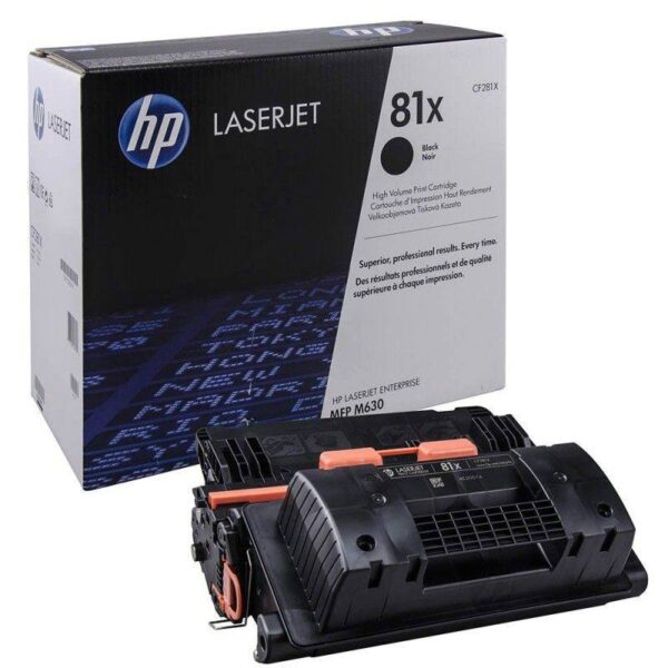 Toner Hp Lj CF281X (81X) Negro 25,000 Pag.