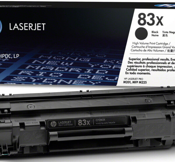 Toner Hp Lj CF283X (83X) Negro 2,200 Pag