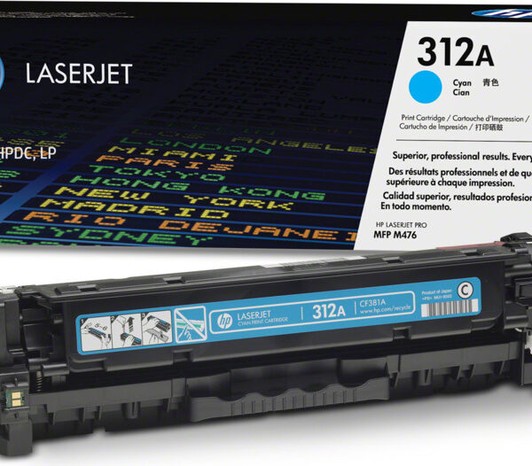 Toner Hp Lj CF381A (312A) Cyan 2,700 Pag
