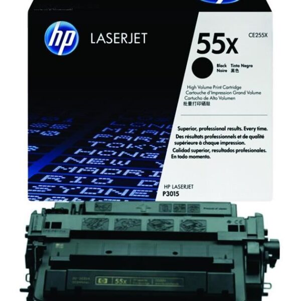 Toner hp CE255X (55X) Negro 12,500pg