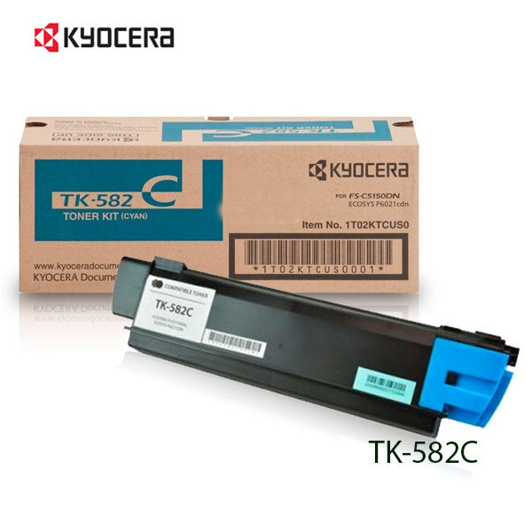 Tóner Kyocera TK-582C Cyan 2,800pag