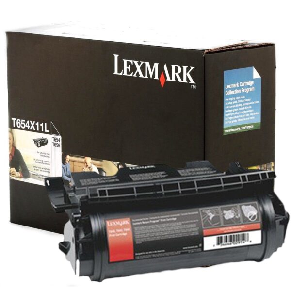Tóner Lexmark T654X11L Negro 36,000pag