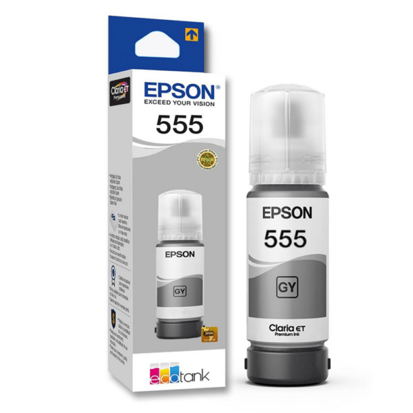 Botella de Tinta Epson T555520 (555) Gris 70ml
