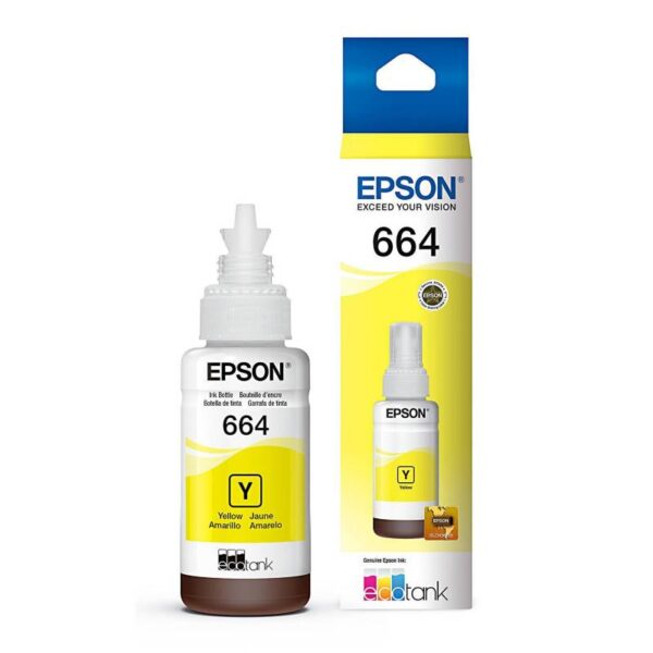 Botella de Tinta Epson T664 (T664420) Yellow 70ml