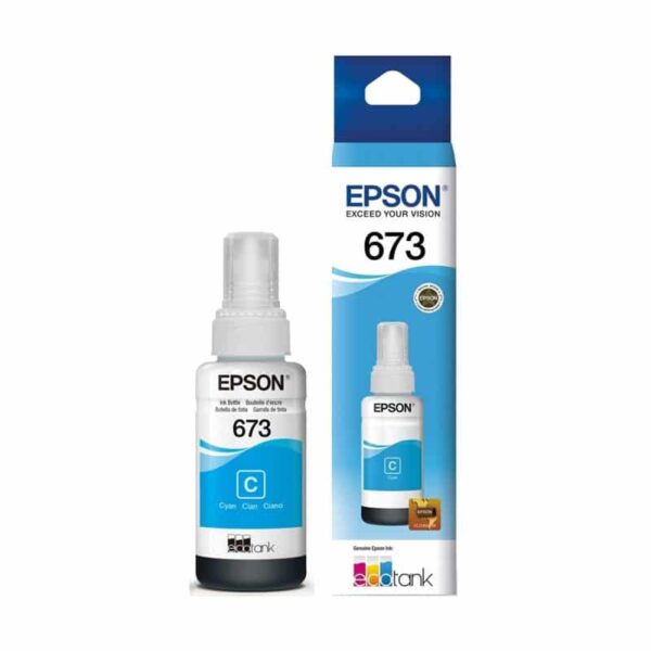 Botella de Tinta Epson T673 (T673220) Cyan 70ml