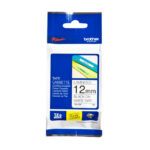 Cinta Brother TZE-231 Negro sobre Blanco 1/2″ (12MM) x 8 mts.