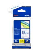 Cinta Brother TZE-243 | Azul sobre Blanco 18mm (3/4″) x 8 mts.