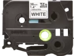 Cinta Brother TZE-261 Negro Sobre Blanco 1.5″ (36MM) x 8 mts.