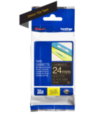 Cinta Brother TZE-354 Dorado sobre Negro 24mm (1″) x 8 mts.