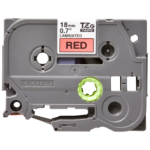 Cinta Brother TZE-441 Negro sobre Rojo 18mm (3/4″) x 8 mts.