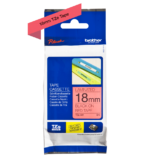 Cinta Brother TZE-441 Negro sobre Rojo 18mm (3/4″) x 8 mts.