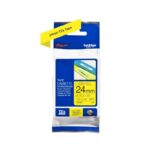 Cinta Brother TZE-651 Negro sobre Amarillo 24mm (1″) x 8 mts