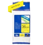 Cinta Brother TZE-661 Negro sobre Amarillo 36mm (1.5″) x 8 mts