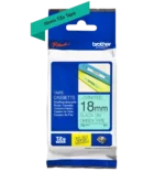 Cinta Brother TZE-741 Negra sobre Verde 18mm (3/4″) x 8 mts