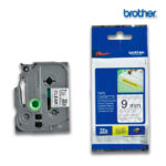 Cinta Brother TZE-S121 Negro sobre Transparente 9mm (3/8″) x 8 mts