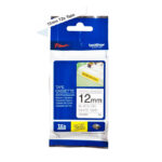 Cinta Brother TZE-S231 Negro sobre Blanco 12mm (1/2″) x 8 mts