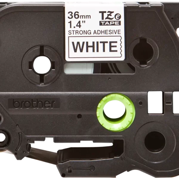 Cinta Brother TZE-S261 Negro sobre Blanco 36mm (1.5″) x 8 mts