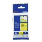 Cinta Brother TZE-S641 Negro sobre Amarillo 18mm (3/4″) x 8 mts