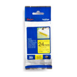 Cinta Brother TZE-S651 Negro sobre Amarillo 24mm (1″) x 8 mts
