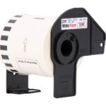 Cinta Brother DK-2251 | Letra Rojo/Negro Sobre Blanco 2.4″ (62MM) x 15.2 mts.