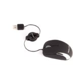 Mouse Halion Hermes M1858 Negro Retractil