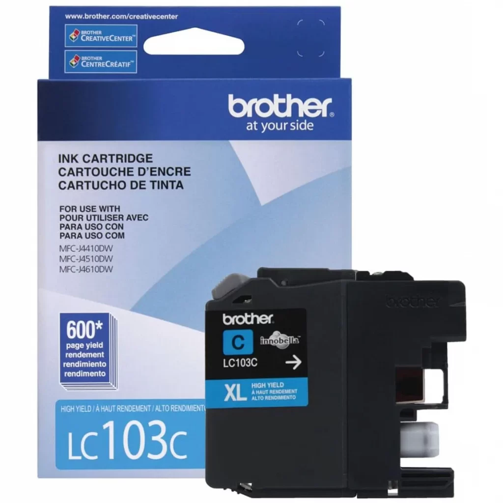 Tinta Brother LC-103C Cyan 600 Pag MFC-J4510DW