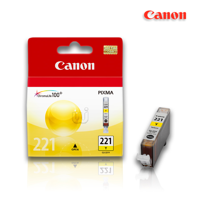 Tinta Canon CLI-221 Yellow 9ML 210Pag iP4600 MP5 Tinta Canon CLI-221 Yellow 9ML 210Pag iP4600 MP540