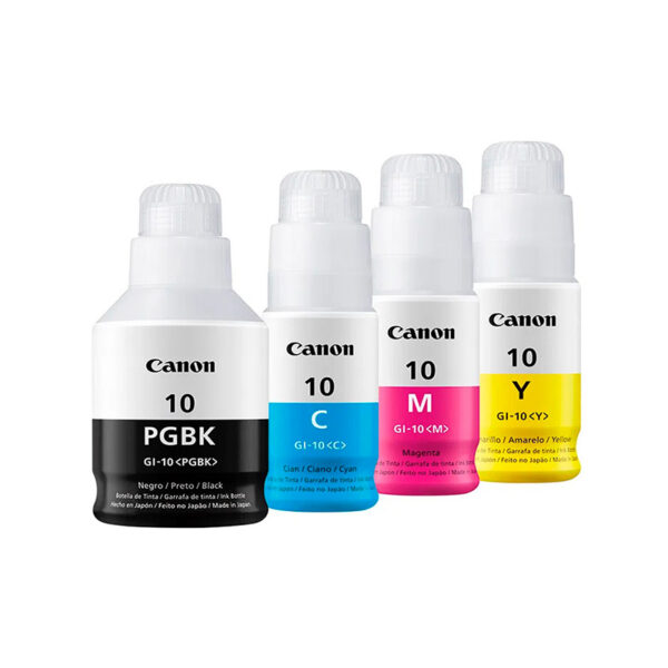 Tinta Canon GI-10C Cyan 70ML 7,700 Pag.  Pixma G5010