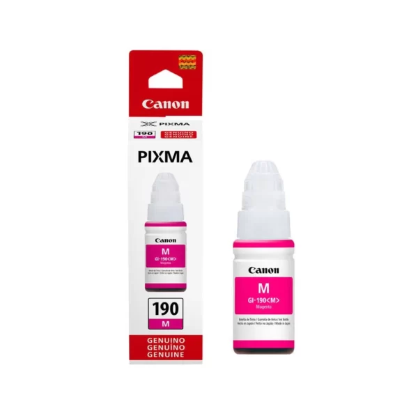 Tinta Canon GI-190M Magenta 70ML 7,000 Pag. G2100, G3100