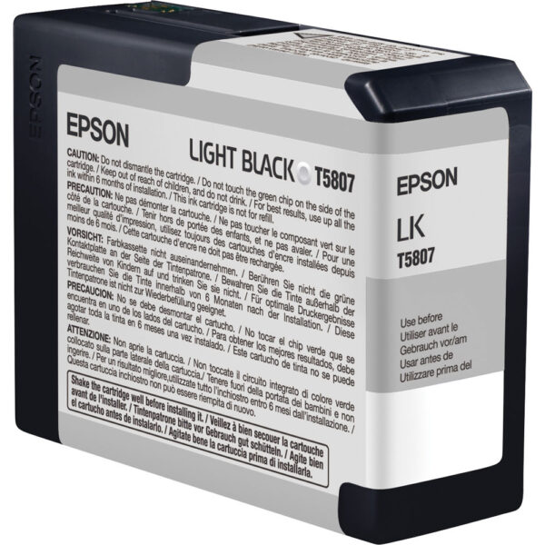 Tinta Epson T580700 Light Black (80ML) 720 Pag
