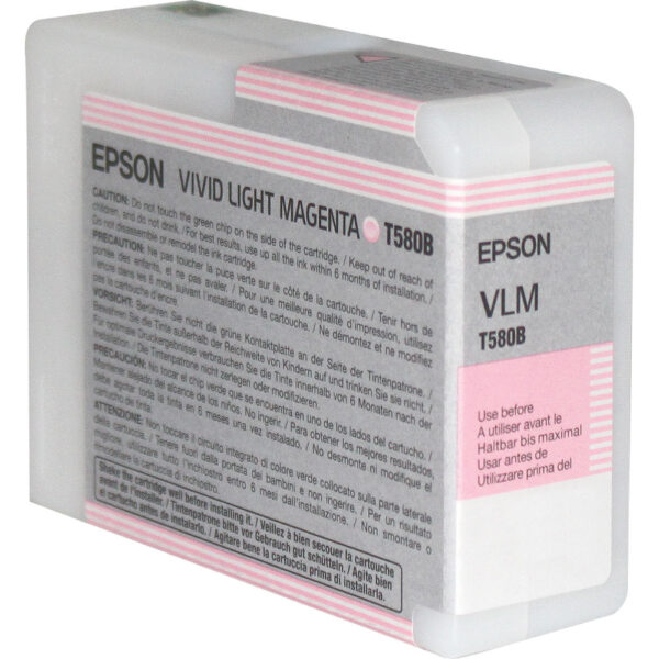Tinta Epson T580B00 Vivid Light Magenta (80ML) 720 Pag