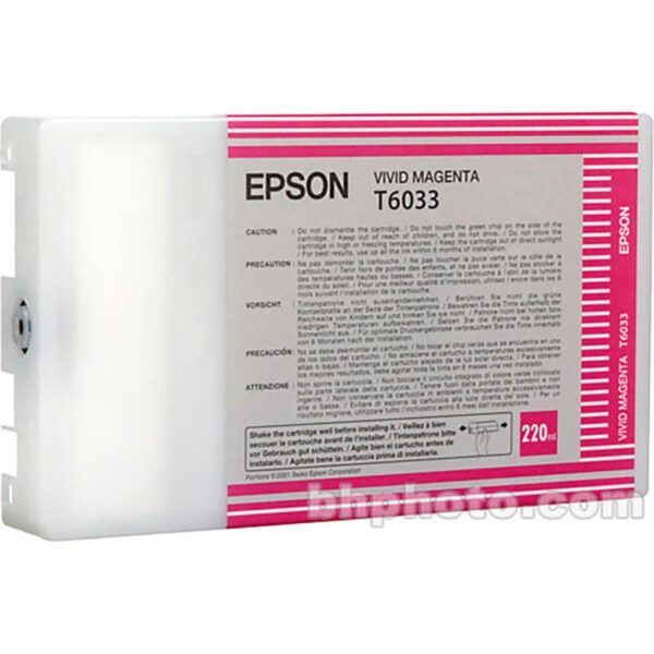 Tinta Epson T603300 Vivid Magenta (220ML)