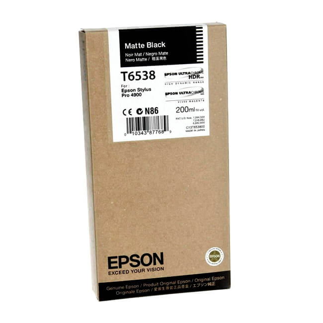 Tinta Epson T653800 Matte Black (200M Tinta Epson T653800 Matte Black (200ML)