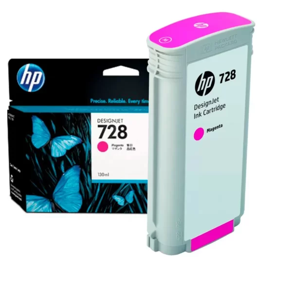 Tinta HP F9J63A (728) Magenta 130ML | DesignJet T730, T830