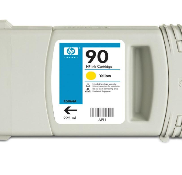 Tinta Hp C5064A (90) Yellow 225ML DesignJet 4000