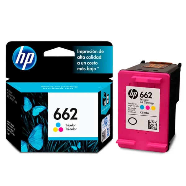 Tinta Hp CZ104AL (662) Tricolor 100 Pag.