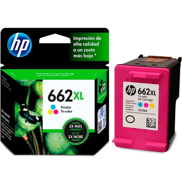 Tinta Hp CZ106AL (662XL) Tricolor 330 Pag.