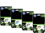 Tinta Hp CZ117AL (670XL) Negro 550Pag.