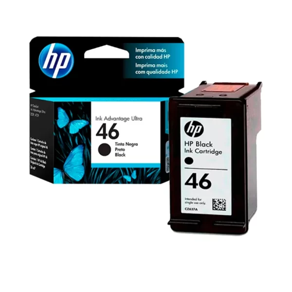 Tinta Hp CZ637AL (46) Negro 1,500 Pag.