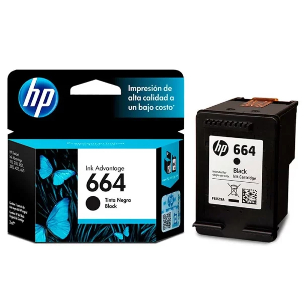 Tinta Hp F6V29AL (664) Negro 120Pag.