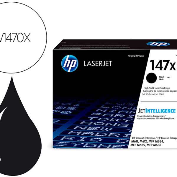 Tóner HP 147X Negro (W1470X) 25,200 Pag