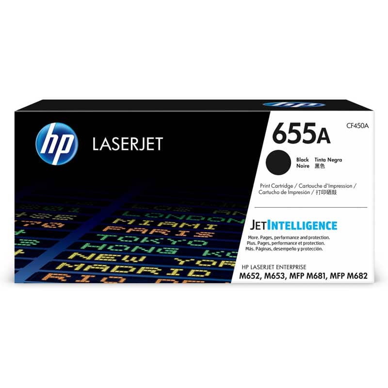Tóner HP CF450A (655A) Negro 12,500 Pag