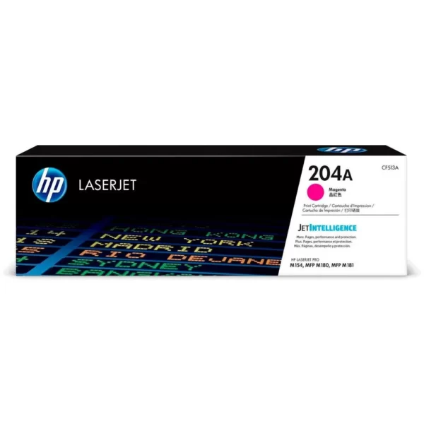 Tóner HP CF513A (204A) Magenta 900 Pag