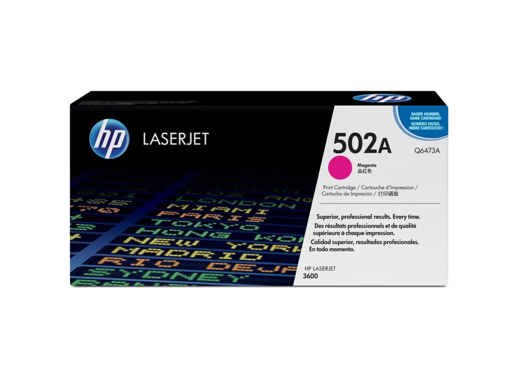 Tóner HP Q6473A (502A) Magenta 4,000 Pag